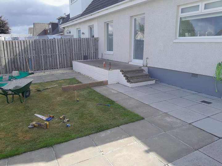 Area before decking work