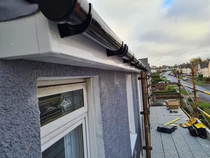 Guttering after repair